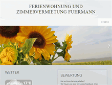 Tablet Screenshot of fewo-zwickau.de